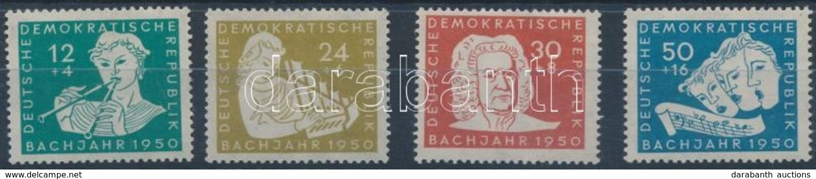 ** 1950 Johann Sebastian Bach Sor Mi 256-259 (gumihibák, Ujjlenyomat) - Altri & Non Classificati