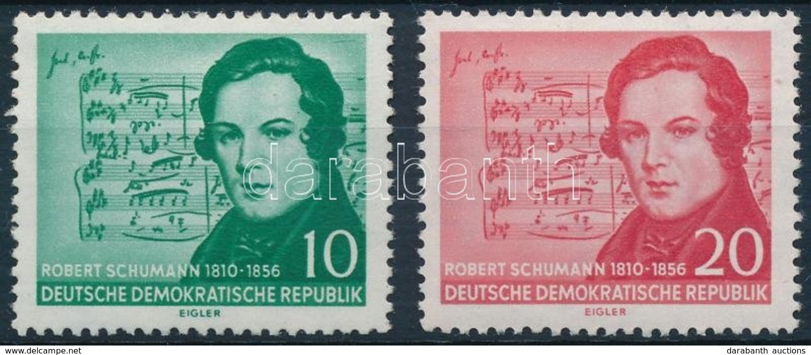 ** 1956 Schumann Mi 541-542 - Altri & Non Classificati