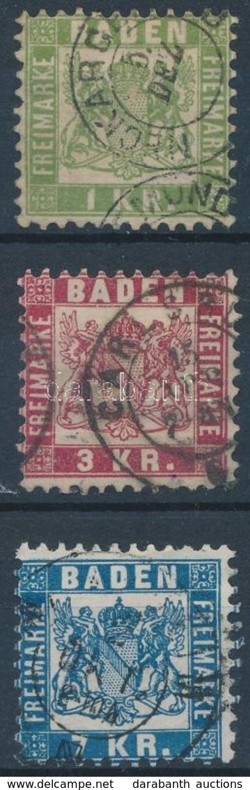 O 1868 Mi 23, 24, 25 (Mi EUR 56,-) - Andere & Zonder Classificatie