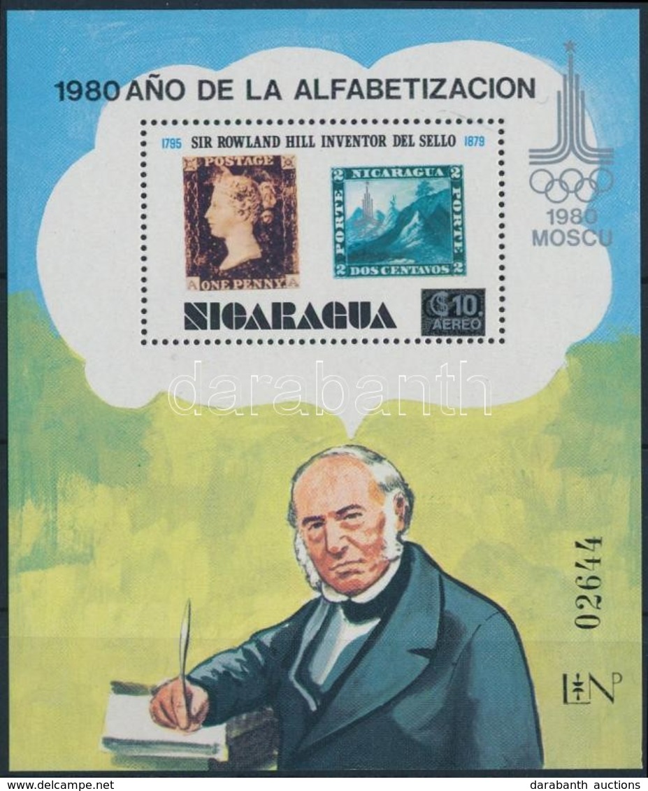 ** 1980 Nyári Olimpia, Rowland Hill Blokk Mi 134 - Other & Unclassified