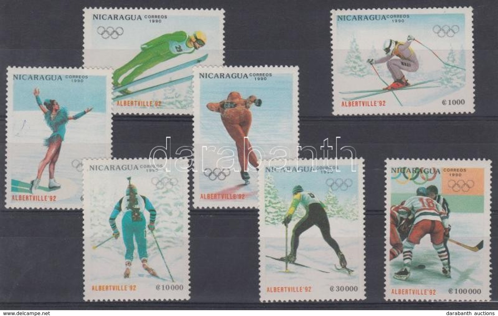 ** 1990 Téli Olimpia, Albertville Sor Mi 3008-3014 - Other & Unclassified