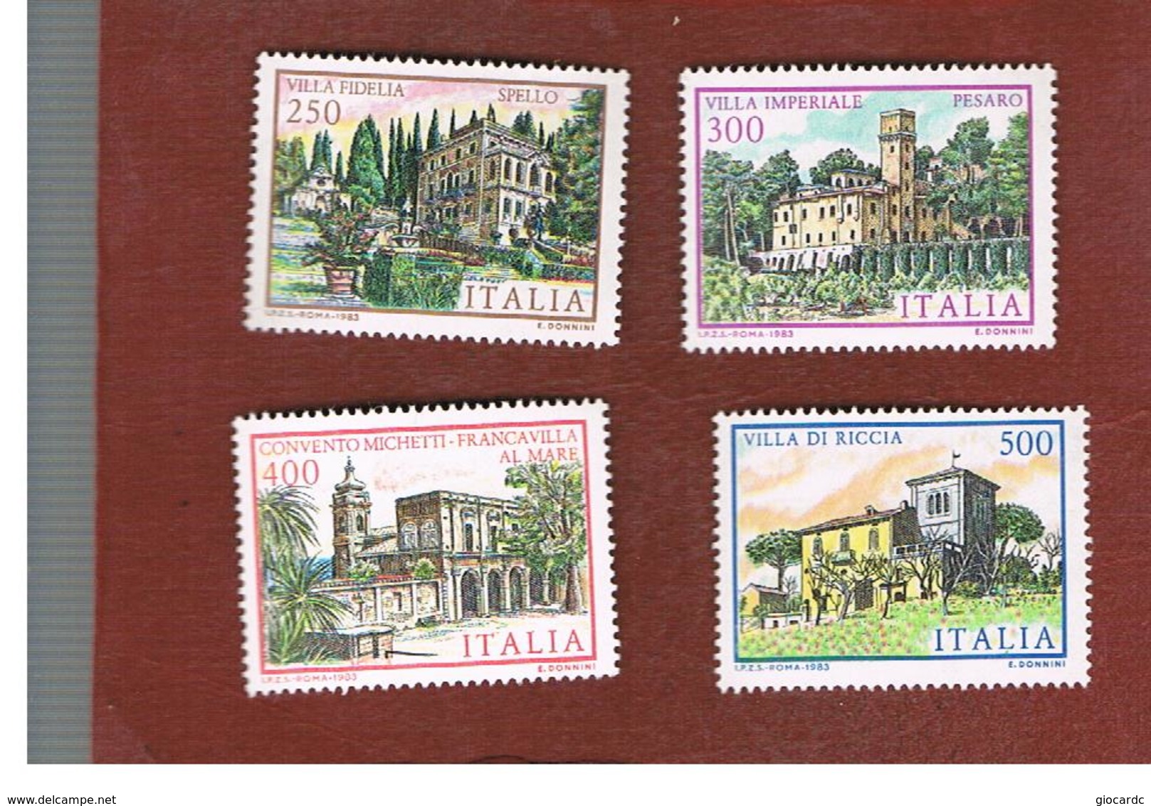 ITALIA - UN.1659.1662   - 1983  VILLE D' ITALIA  (SERIE COMPLETA  DI 4)   - NUOVI **(MINT) - 1981-90:  Nuovi