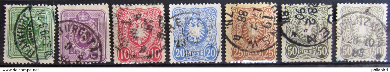 ALLEMAGNE Empire                   N° 30/35A                     OBLITERE - Used Stamps