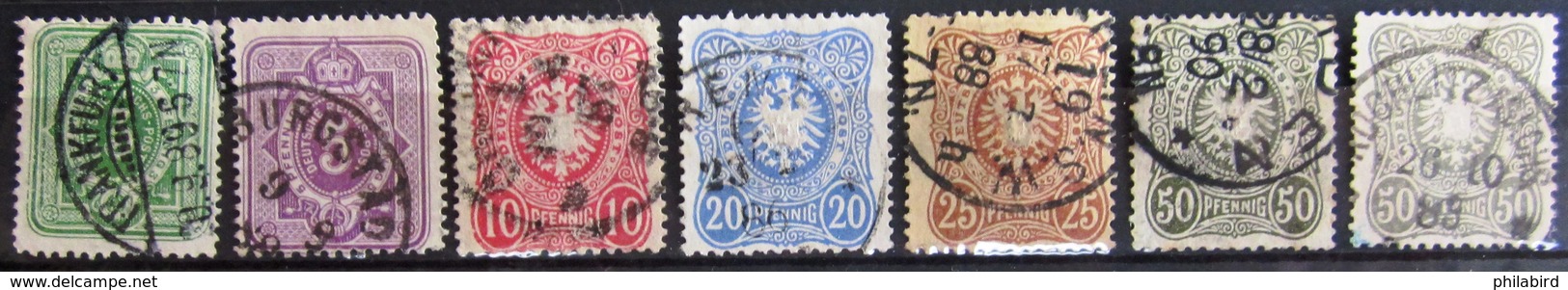 ALLEMAGNE Empire                   N° 30/35A                     OBLITERE - Oblitérés