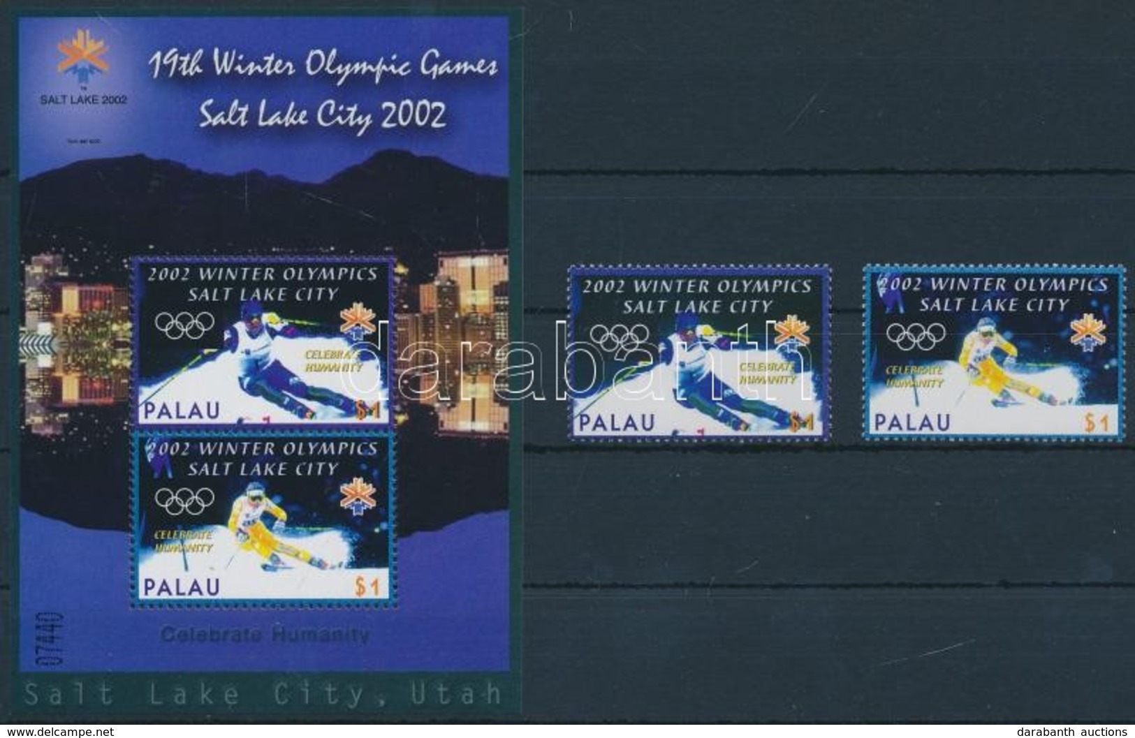 ** 2002 Téli Olimpia, Salt Lake City Sor Mi 2082-2083 + Blokk 150 - Altri & Non Classificati