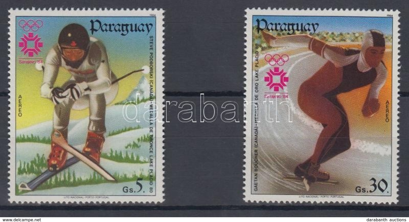 ** 1984 Téli Olimpia, Szarajevó Mi 3733+3735 + Kisív 3734 - Altri & Non Classificati