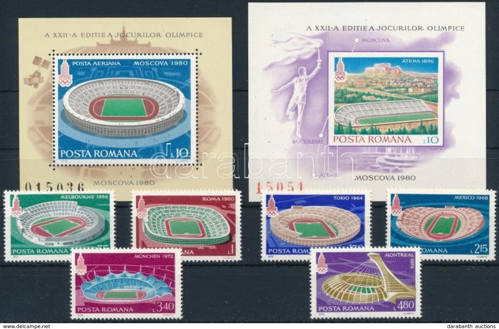 ** 1979 Olimpia Sor Mi 3625-3630 + Blokksor Mi 161-162 - Altri & Non Classificati