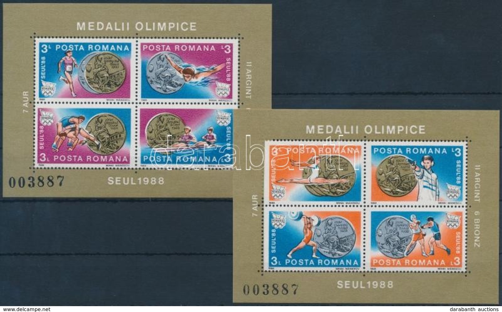 ** 1987 Nyári Olimpia Blokk Sor Mi 250-251 - Altri & Non Classificati