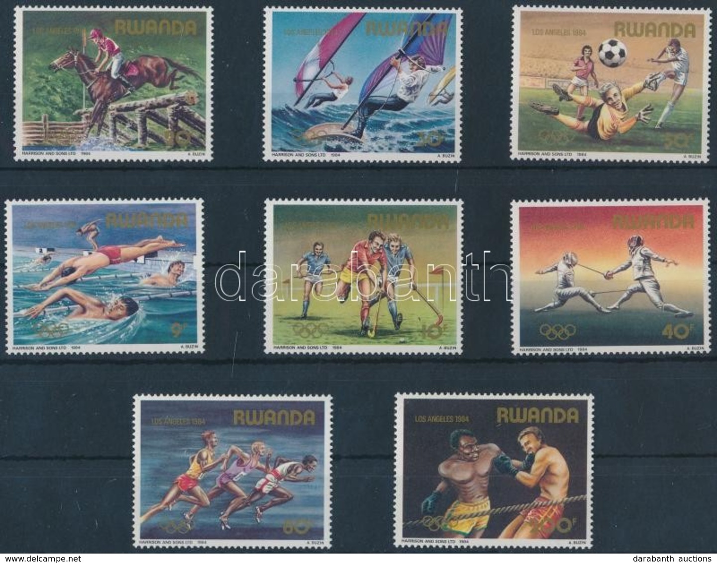 ** 1984 Nyári Olimpia Sor Mi 1275-1282 - Other & Unclassified