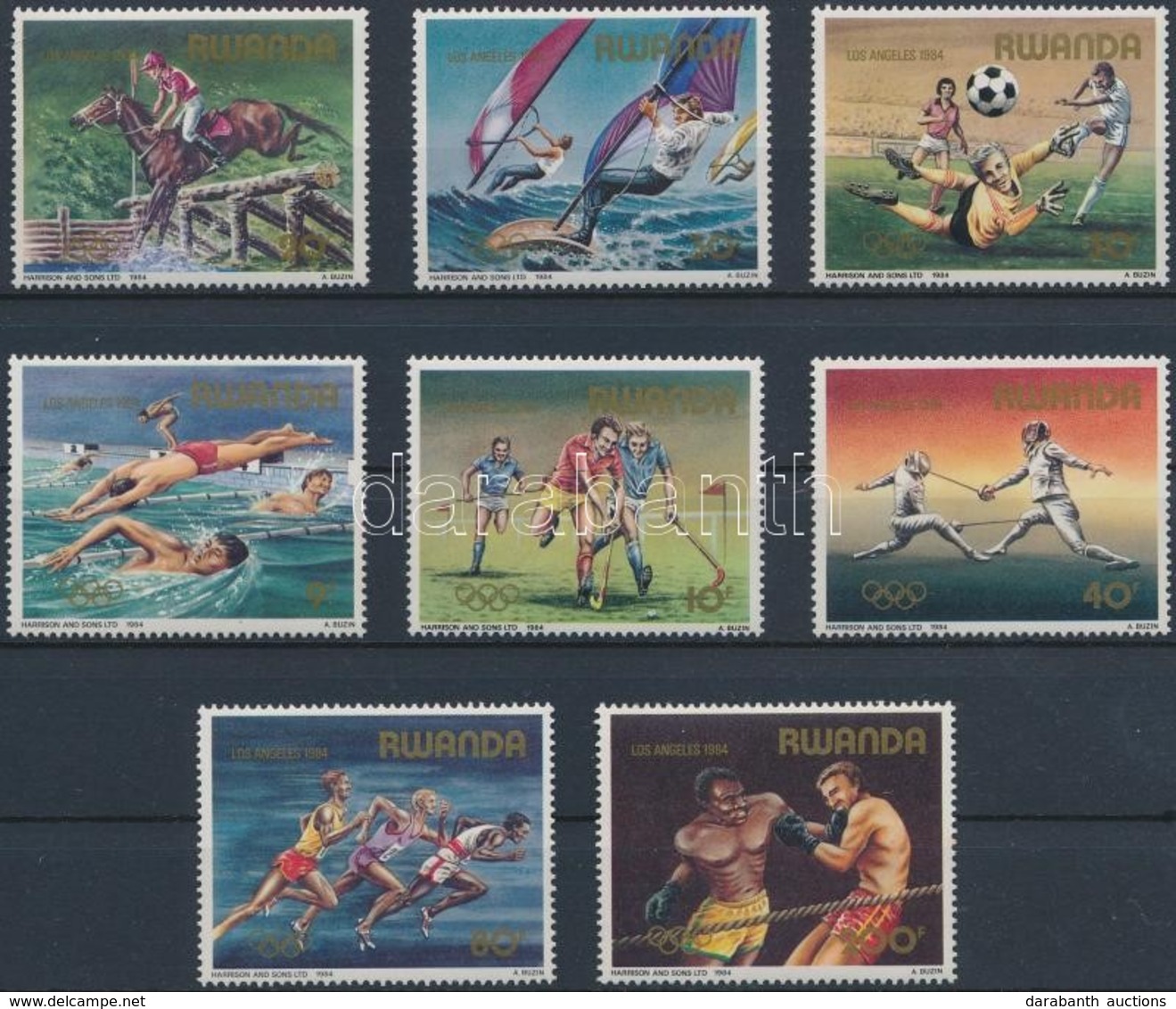 ** 1984 Nyári Olimpia Sor Mi 1275-1282 - Other & Unclassified