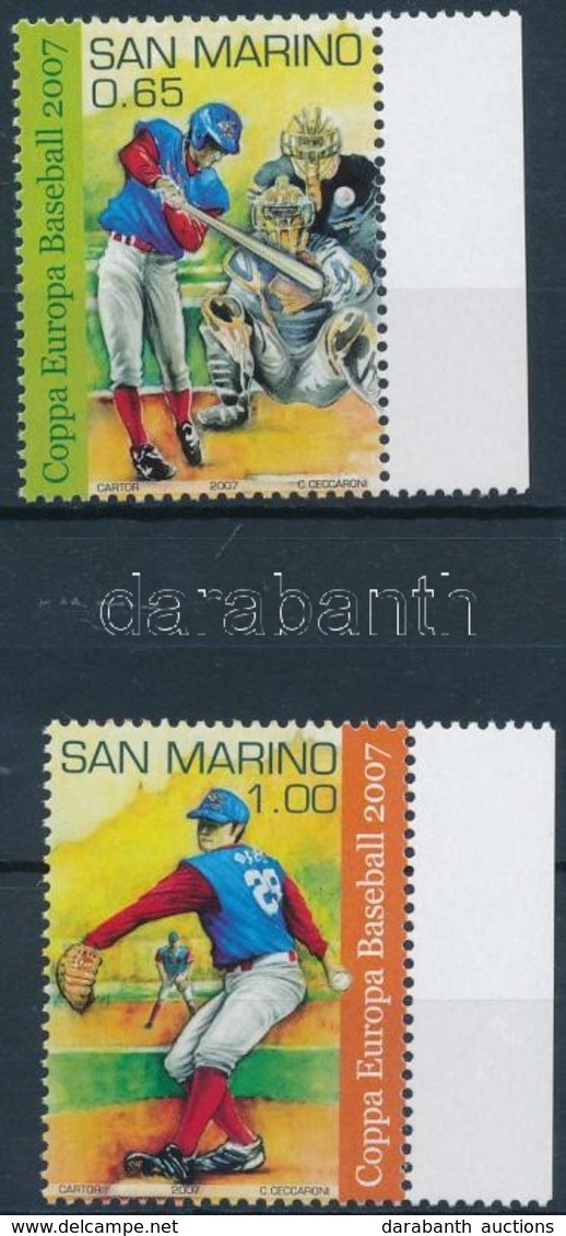 ** 2007 Baseball Európa Kupa ívszéli Sor Mi 2302-2303 - Other & Unclassified