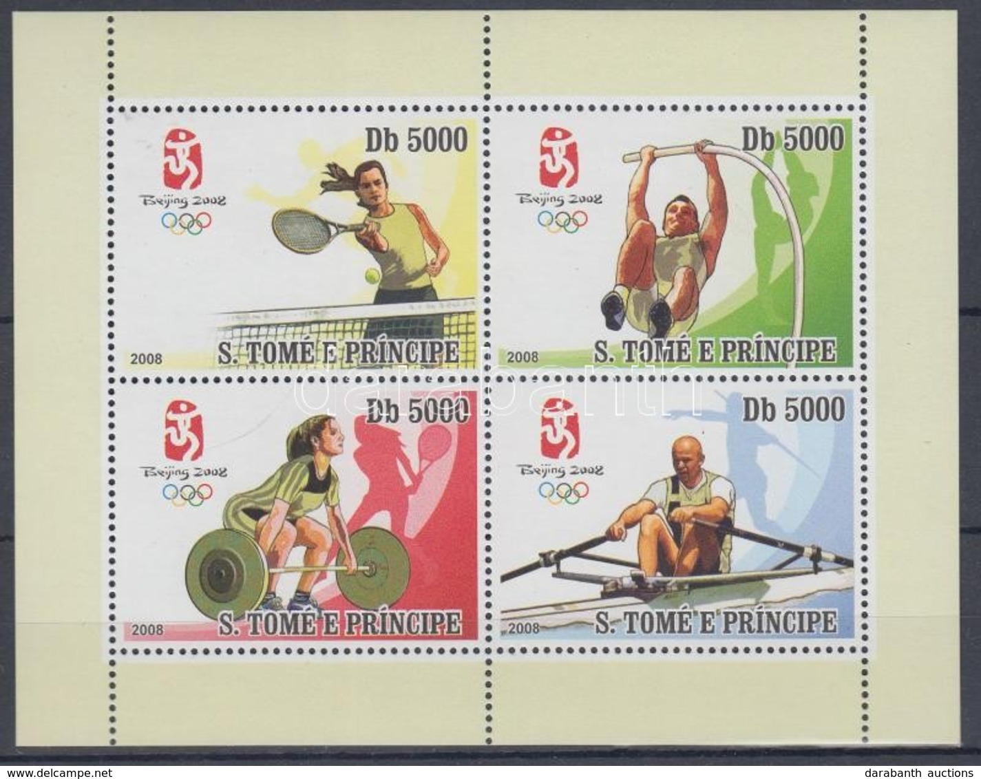 ** 2008 Nyári Olimpia: Peking Kisív Mi 3412-3415 - Altri & Non Classificati