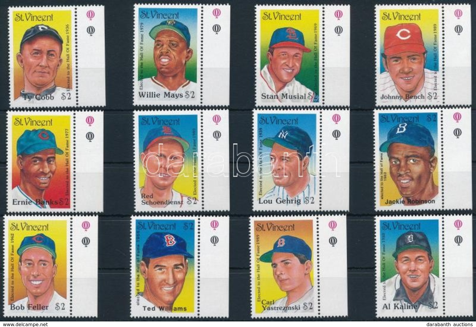 ** 1989 Baseball Sor Mi 1248 - 1259 - Sonstige & Ohne Zuordnung