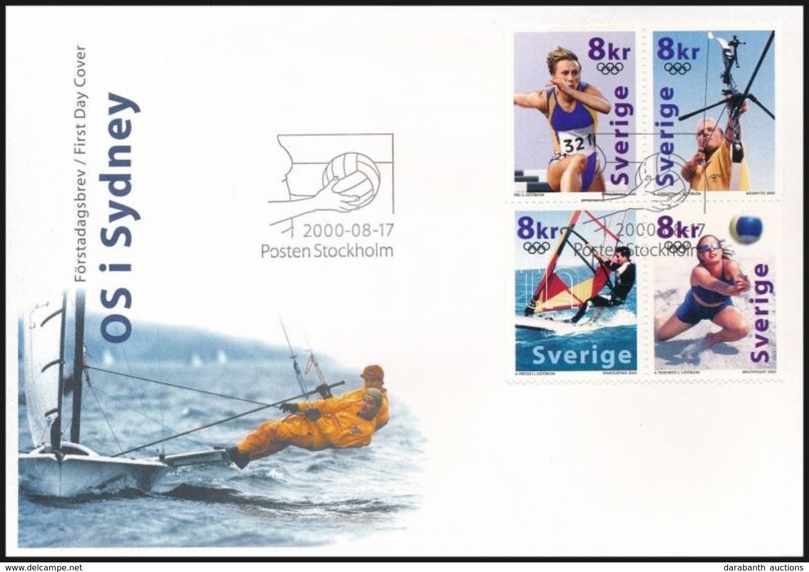 2000 Olimpia Négyestömb Mi 2182-2185 FDC-n - Sonstige & Ohne Zuordnung