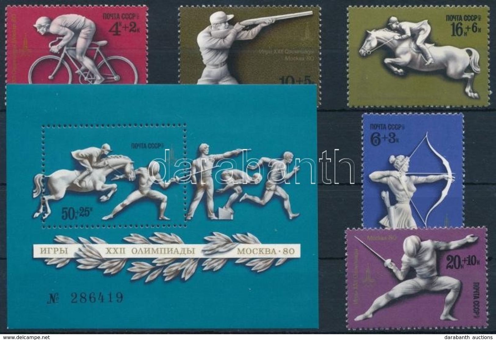 ** 1977 Olimpia Sor 4642-4646 + Blokk 121 - Altri & Non Classificati