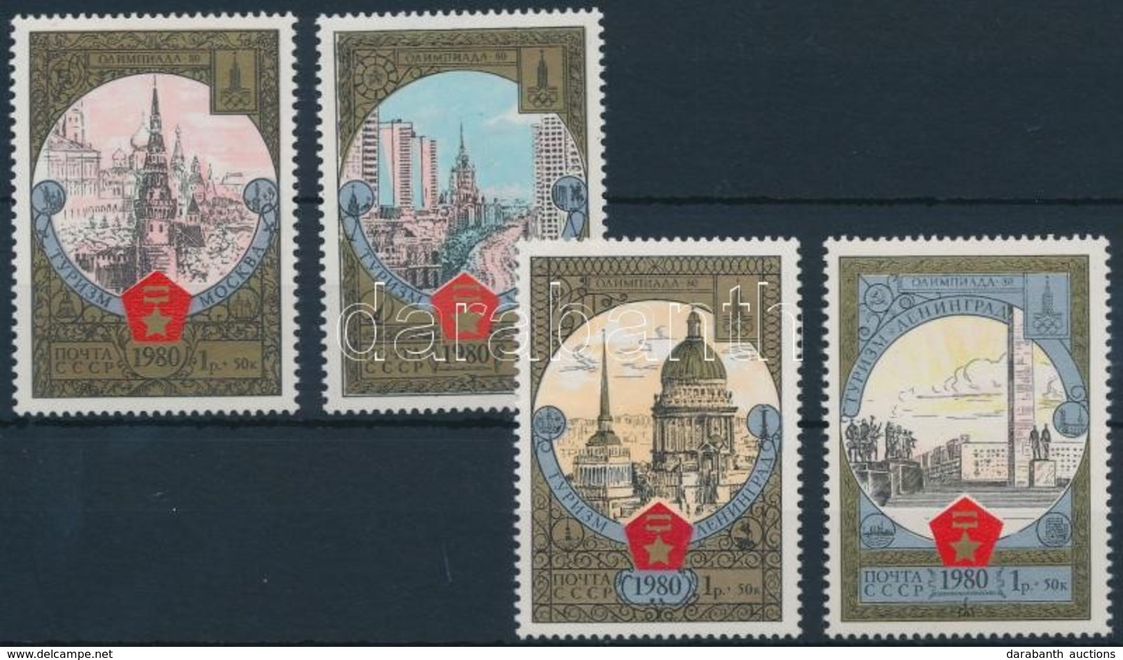 ** 1980 Nyári Olimpia 2 Klf Sor Mi 4927-4928, 4940-4941 - Sonstige & Ohne Zuordnung