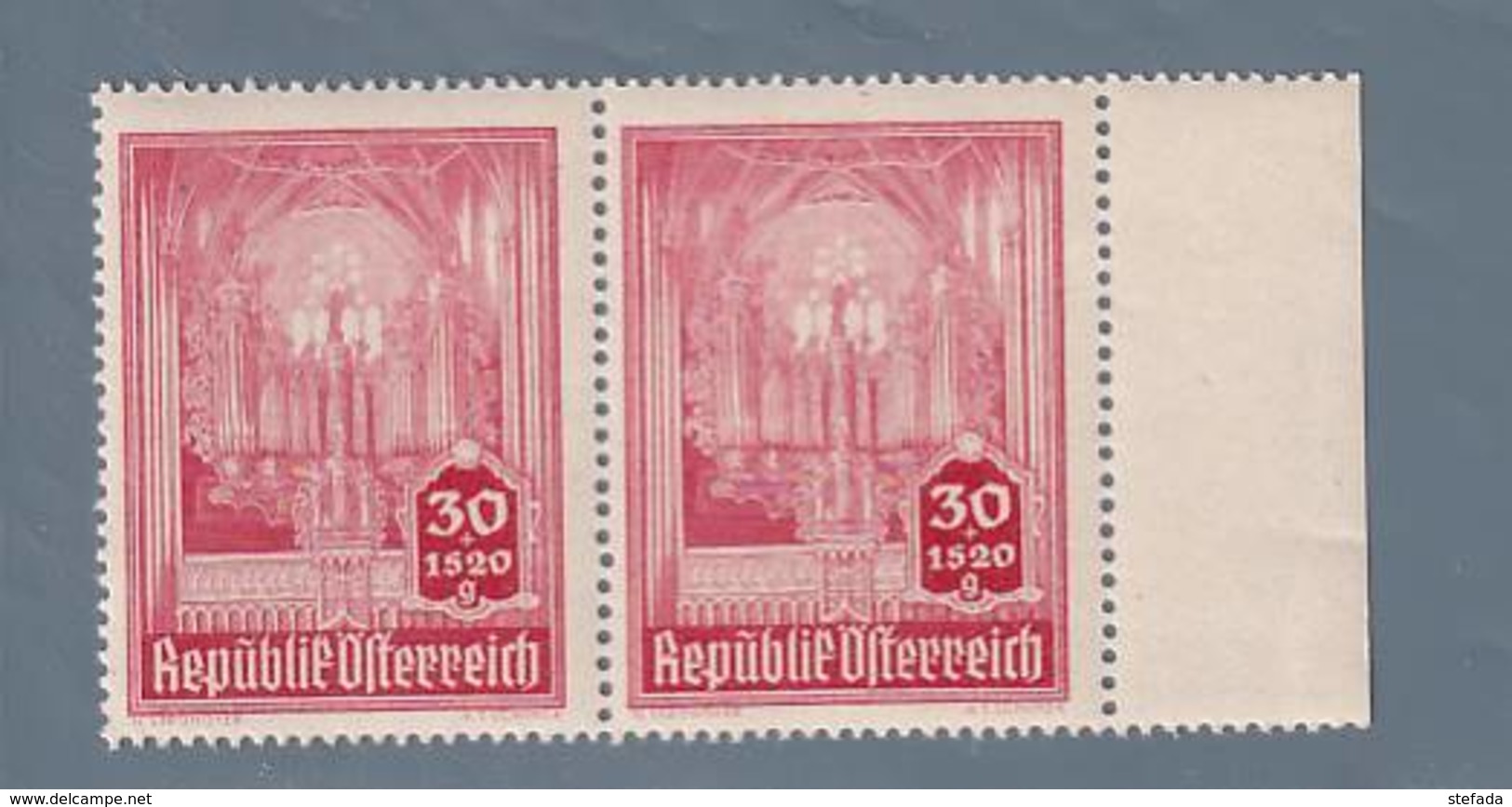 AUSTRIA  AUTRICHE ÖSTERREICH MNH** 1946   S. STEFANO 30+1,20 GR  PAAR - Neufs