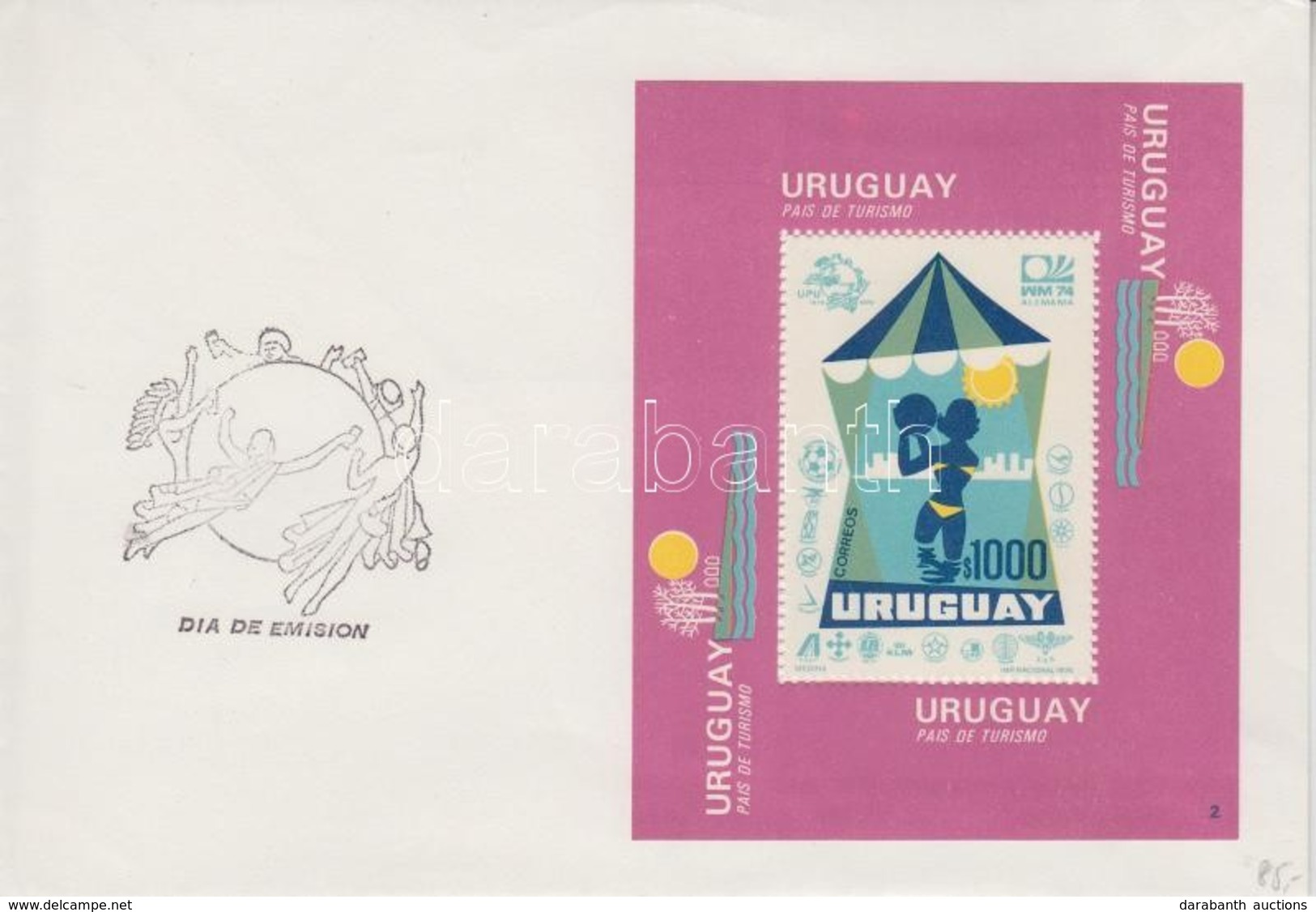 1974 Turizmus Blokk - UPU, Labdarúgó VB, Légitársasági Logók FDC - Other & Unclassified