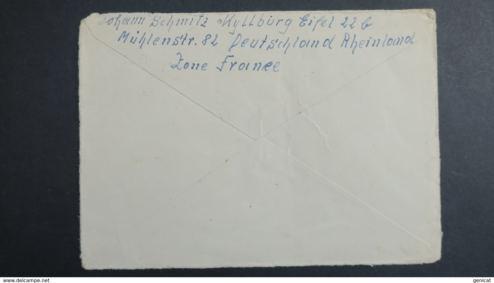 Lettre De Kyllburg Allemagne Occupation Française 1948 Par Avion Pour Les Etats Unis - Autres & Non Classés