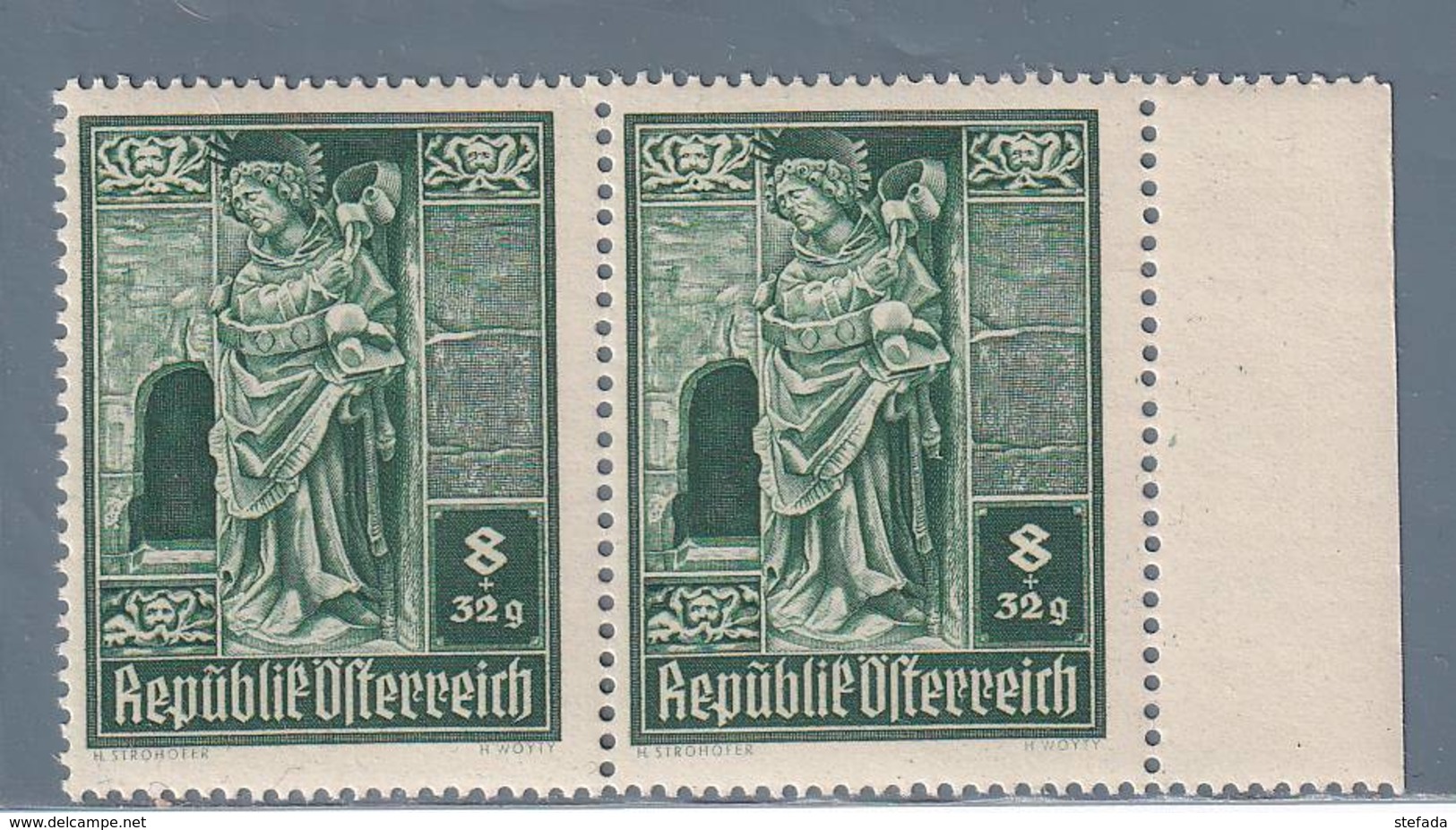 AUSTRIA  AUTRICHE ÖSTERREICH MNH** 1946   S. STEFANO 8+32  GR PAAR - Neufs