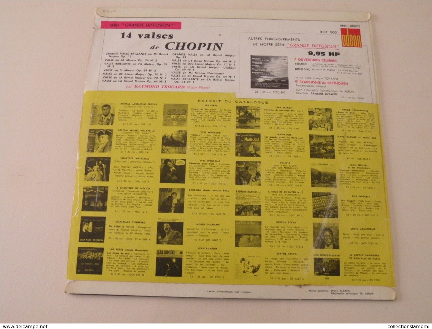 Chopin, 14 Valses Par Raymond Trouard - (Titres Sur Photos) - Vinyle 33 T LP - Classique