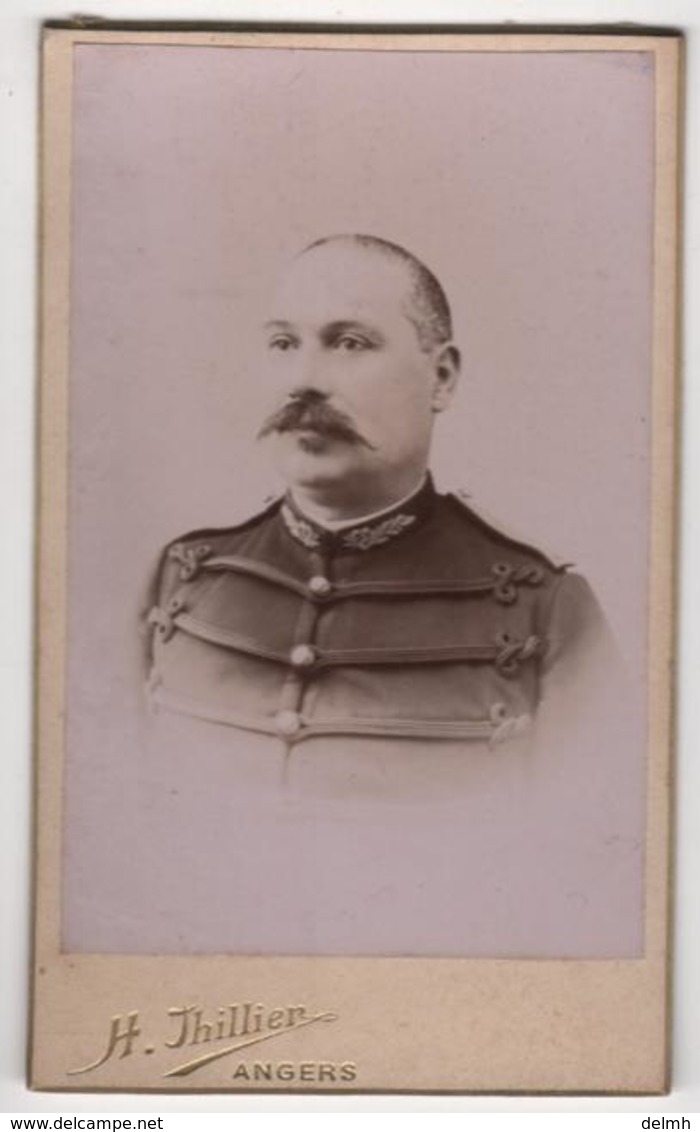 CDV Photo Originale XIXéme Militaria Docteur Chaniaud Officier Ami Virolle Par Thillier Angers Cdv 2663 - Old (before 1900)