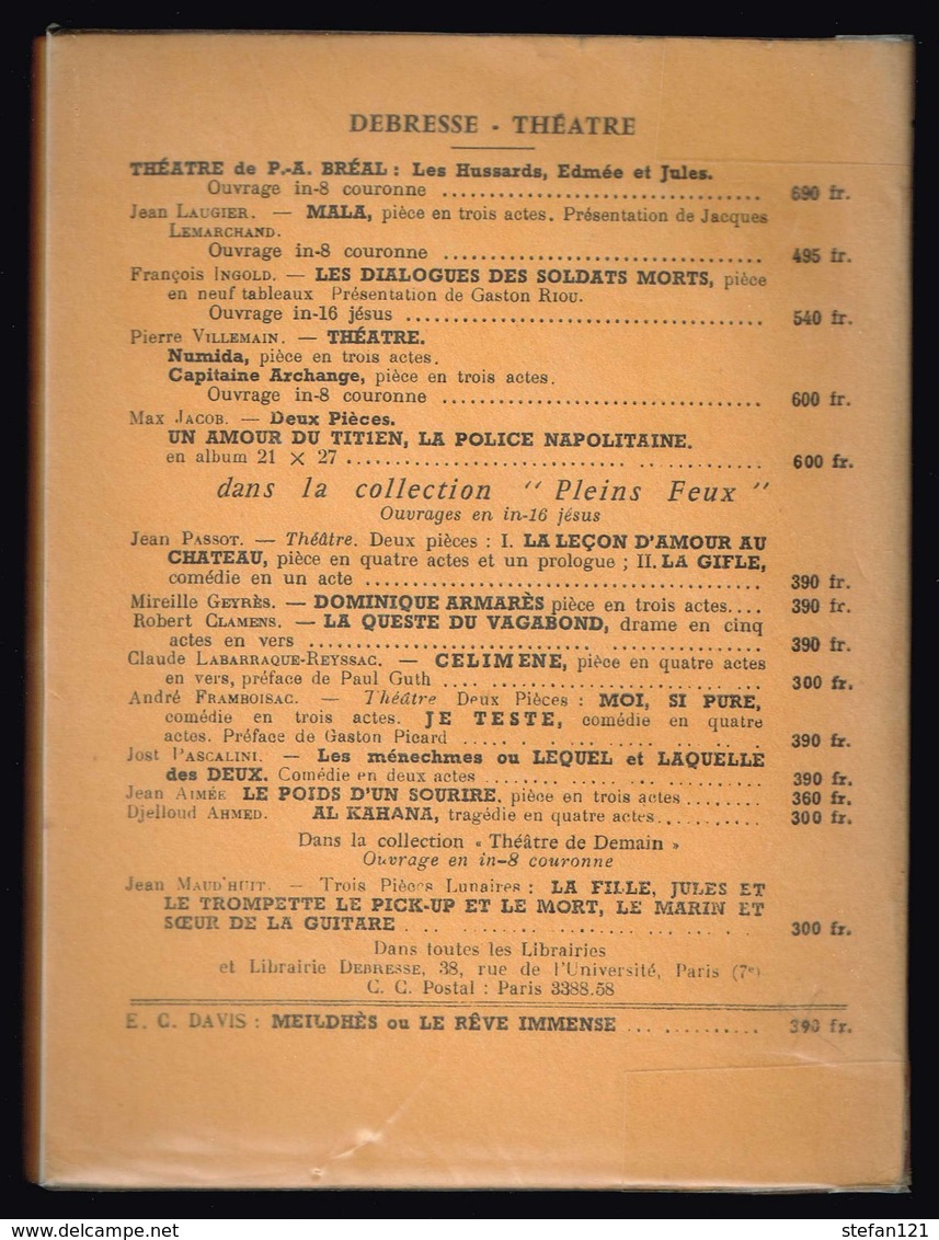 Meildhès - Le Rêve Immense - E.C. Davis - 1957 - 112 Pages 18,2 X 13,7 Cm - Auteurs Français