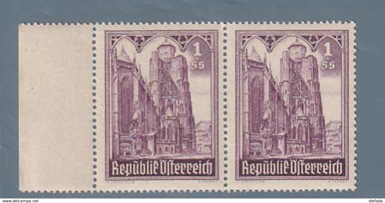 AUSTRIA  AUTRICHE ÖSTERREICH MNH** 1946   S. STEFANO 1+5 SCH PAAR - Neufs