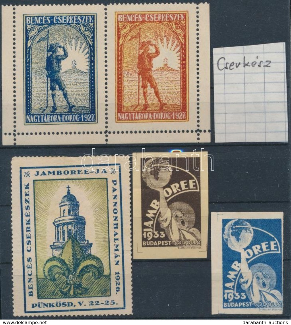 Cserkész Levélzárók összefüggésekben / Scout Poster Stamps - Non Classificati