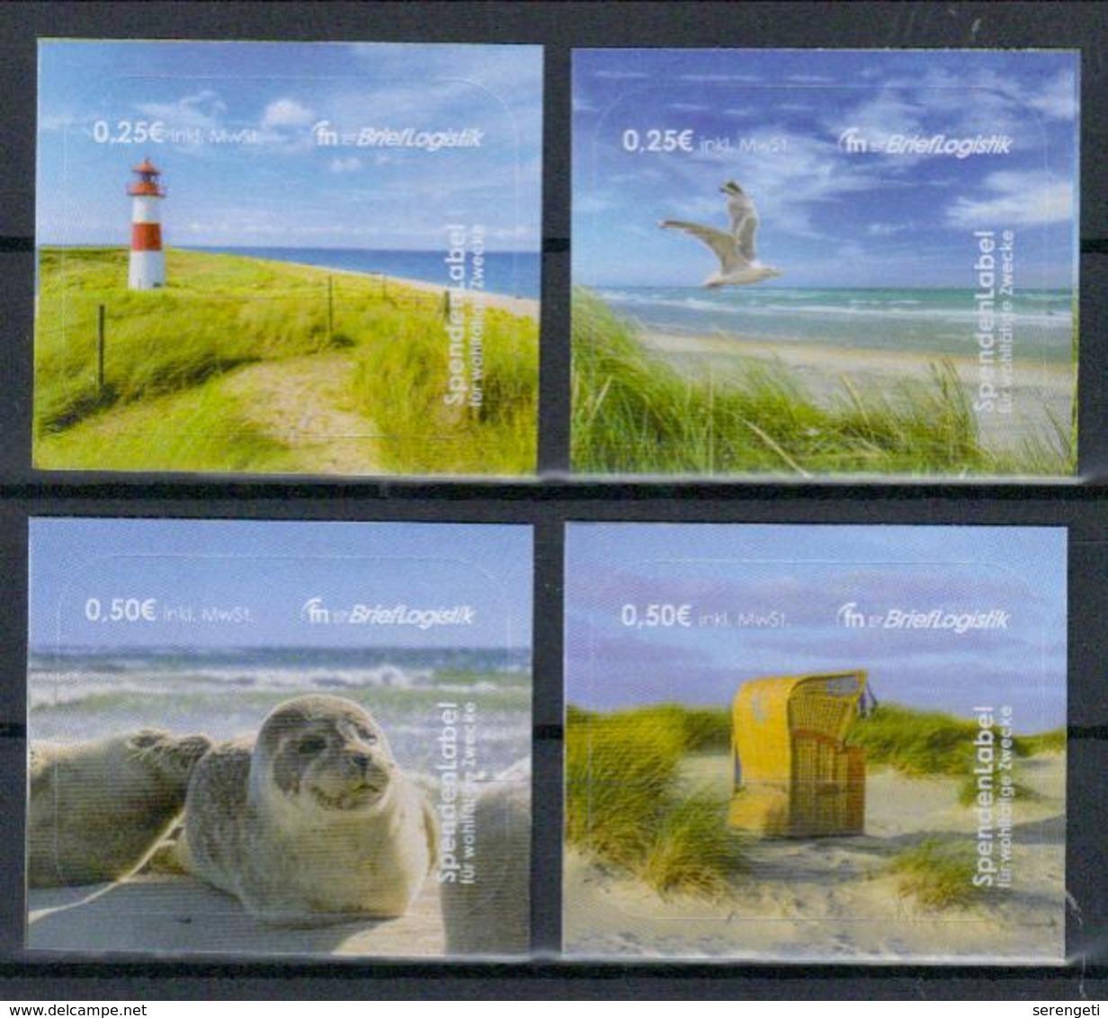 Deutschland FnBL 'Nordsee, Leuchtturm Möwe Seehund Strandkorb' / Germany 'North Sea, Lighthouse Gull Seal' **/MNH 2018 - Sonstige & Ohne Zuordnung