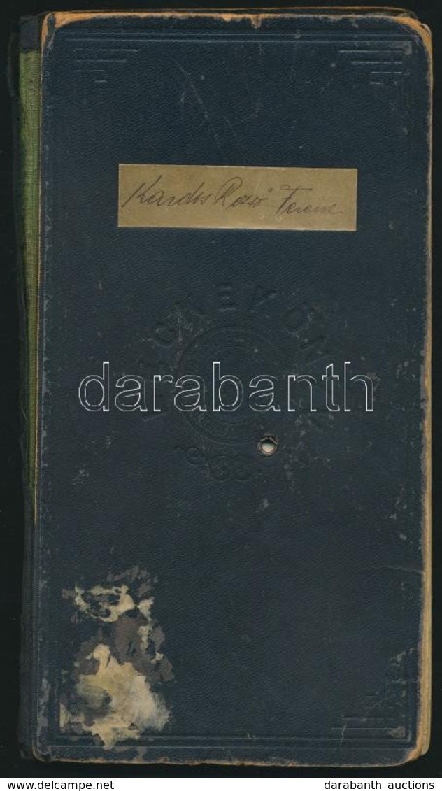 1930 Kardos Rezső Ferenc (1912-1998) Későbbi Kémikus, Feltaláló Egyetemi Leckekönyve, Neves Oktatók Aláírásaival (Ortvay - Non Classificati