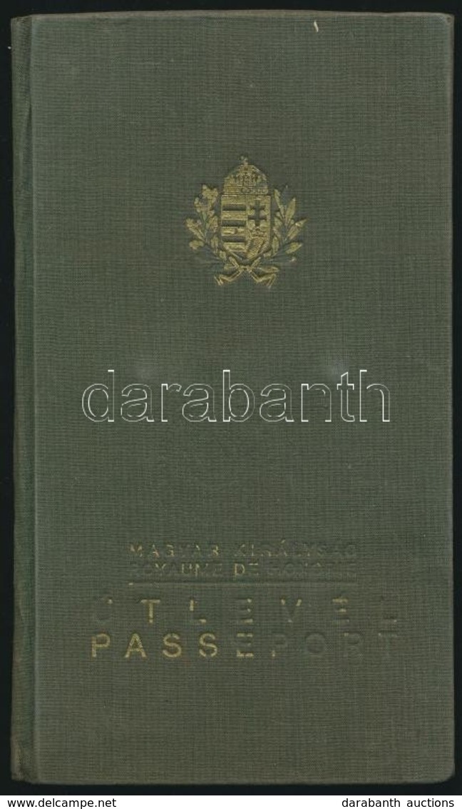 1937 Kardos Rezső Ferenc (1912-1998) Kémikus, Későbbi Feltaláló Fényképes útlevele, Egyszeri Meghosszabbítással - Non Classificati