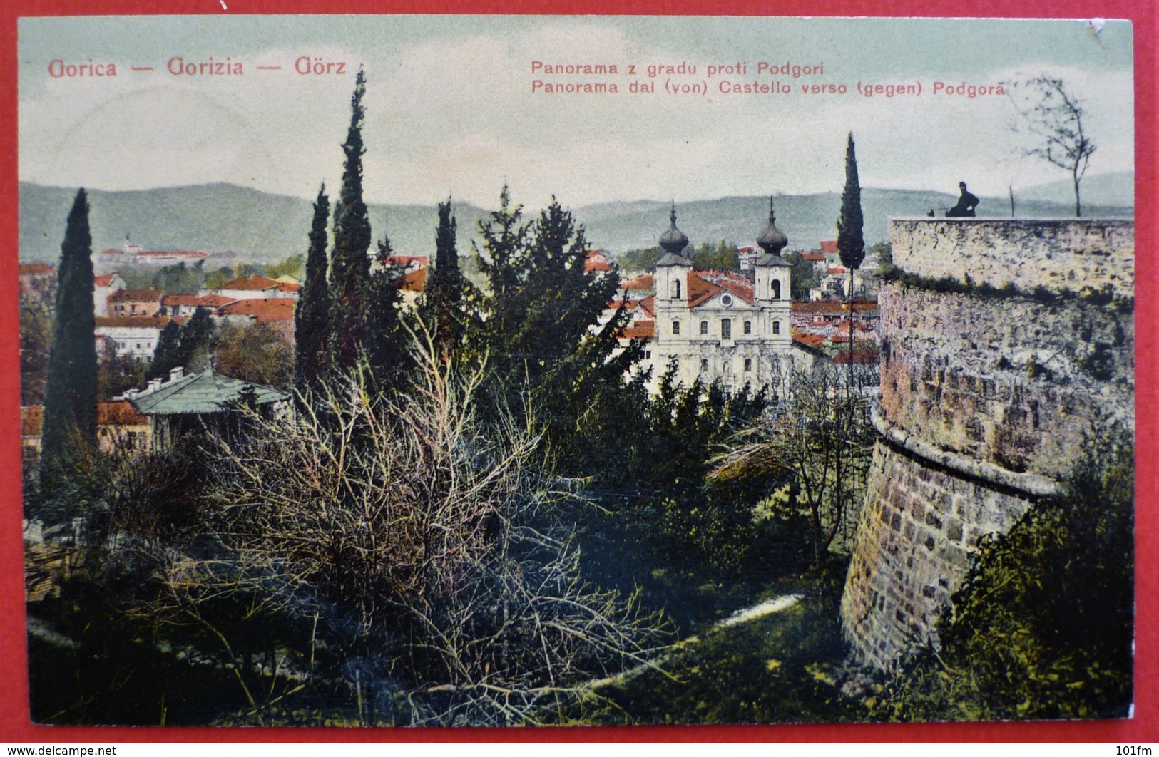 GORIZIA - GORZ , PANORAMA DAL CASTELLO VERSO PODGORA - Gorizia