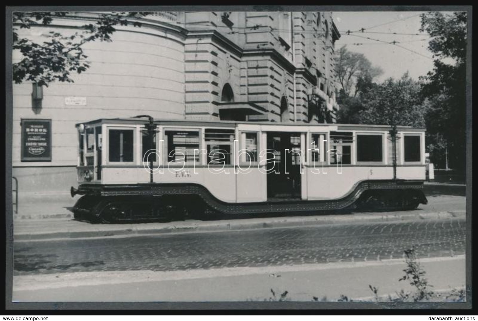 Cca 1960 Budapest, A Kisföldalatti Az Azóta Megszűnt Felszíni Szakaszon Az Állatkerti útnál, Fotó, Kartonra Ragasztva, 9 - Other & Unclassified