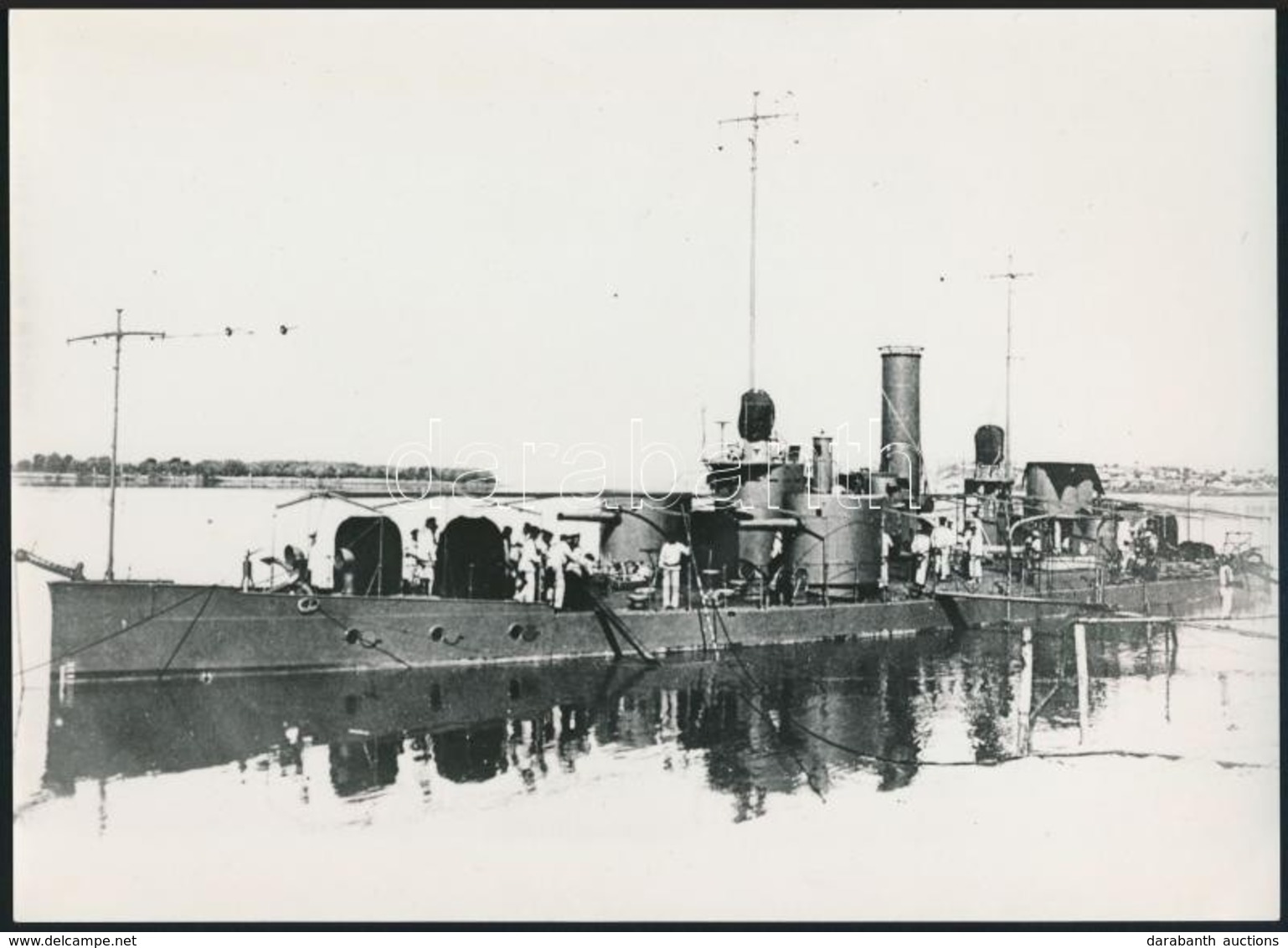 1917 A Dunai Flottila Kiemelt és átépített 'Temes' Monitora, Az 1980-as években Eredeti Negatívról Előhívott Fotó, 13×18 - Andere & Zonder Classificatie