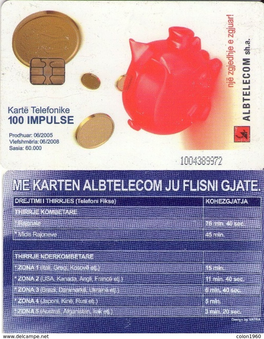 TARJETA TELEFONICA DE ALBANIA. 06-2005 (002) - Albania