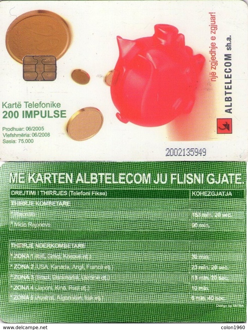 TARJETA TELEFONICA DE ALBANIA. 06-2005 (003) - Albania