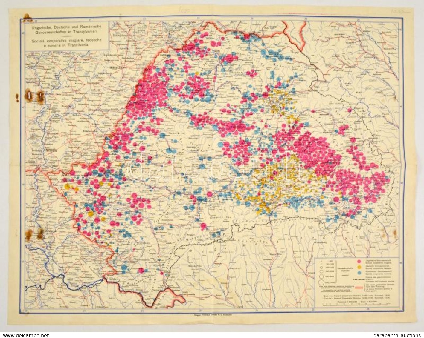 1935 Ungarische, Deutsche Und Rumänische Genossenschaften In Transylvanien / Societa Cooperative Magiare, Tedesche E Rum - Other & Unclassified