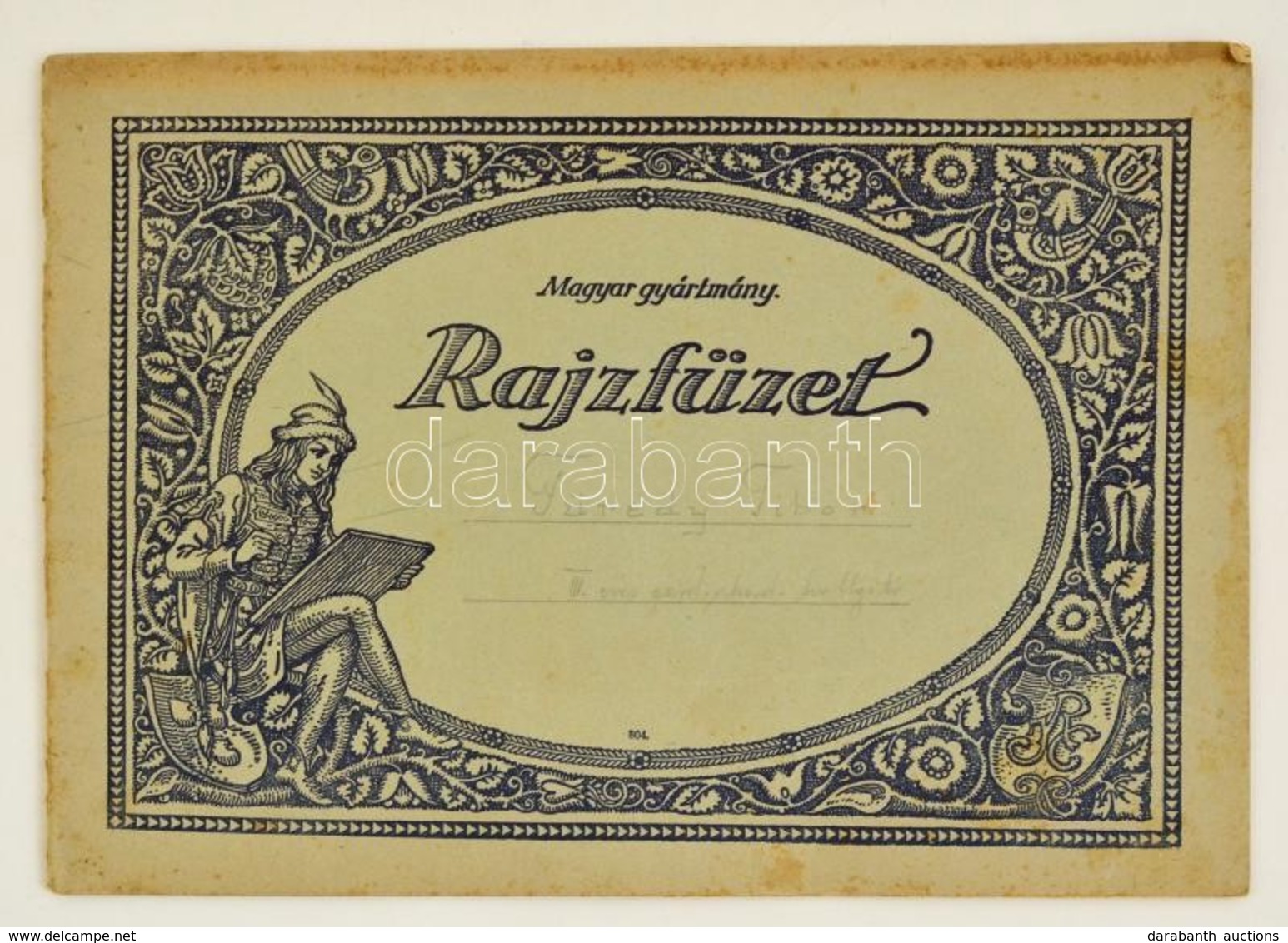 Cca 1930 Rajzfüzet, Műszaki Rajzokkal, 21x29,5 Cm - Unclassified