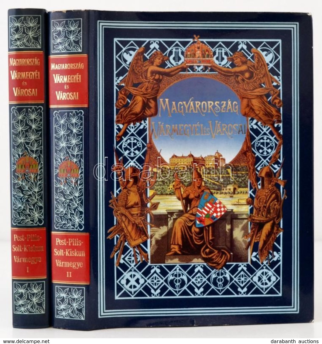 Borovszky Samu: Pest-Pilis-Solt-Kiskun Vármegye. 1-2. Köt. Bp., 1990, Dovin Művészeti Kft. Kiadói Egészvászon-kötés, Kia - Non Classificati