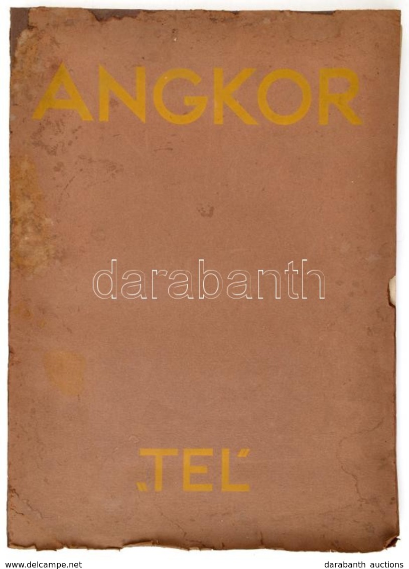 Angkor. Paris, 1931, Tel, 8 P.+20 T. (fekete-fehér Képtáblák, 42 Fotó.) Francia Nyelven. Kiadói Mappában, Foltos, Javíto - Non Classificati