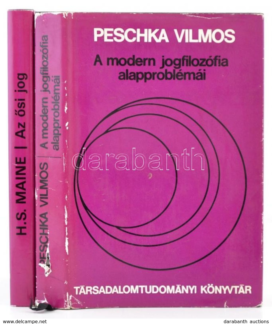 Vegyes Könyvtétel, Két Jogi Könyv A Társadalomtudományi Könyvtár Sorozatból: 
H.S.Maine: Az ősi Jog. Fordította: Sárkány - Non Classificati