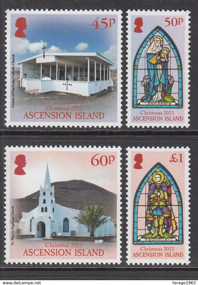 2013 Ascension Christmas Noel Navidad  Church  MNH @ Below Face Value - Ascension (Ile De L')