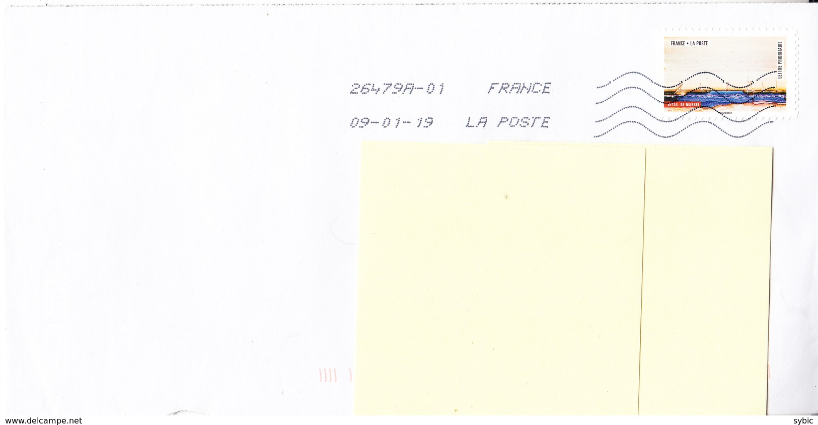 FRANCE - Détail De Marbre 2018 Sur Lettre - Covers & Documents