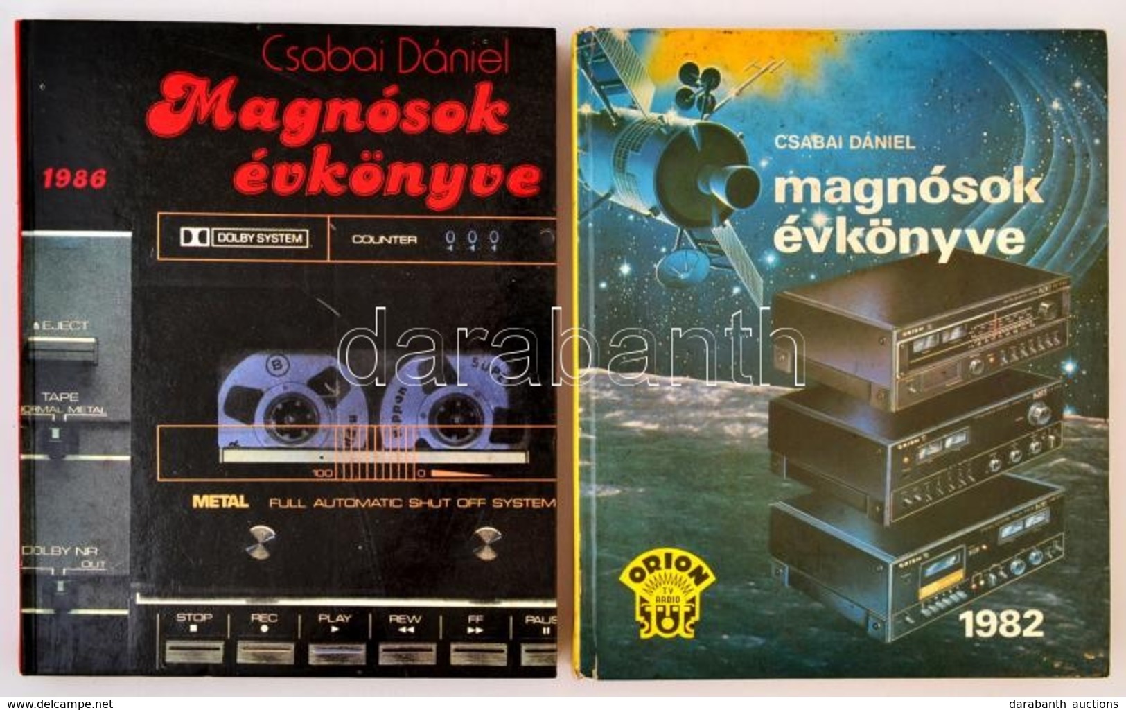 Csabai Dániel: Magnósok évkönyve 1982, 1986. Bp., 1982, 1986, Műszaki Könyvkiadó. Kiadói Kartonált Kötés, Kissé Kopottas - Ohne Zuordnung