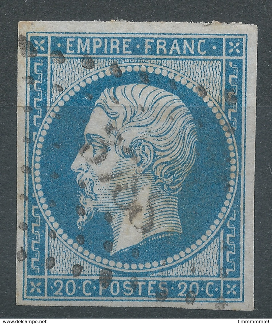 Lot N°46066  N°14A, Oblit PC 3785 Cublize, Rhone (68), Ind 15, Ni Pli, Ni Clair, Bonne Marges - 1853-1860 Napoléon III