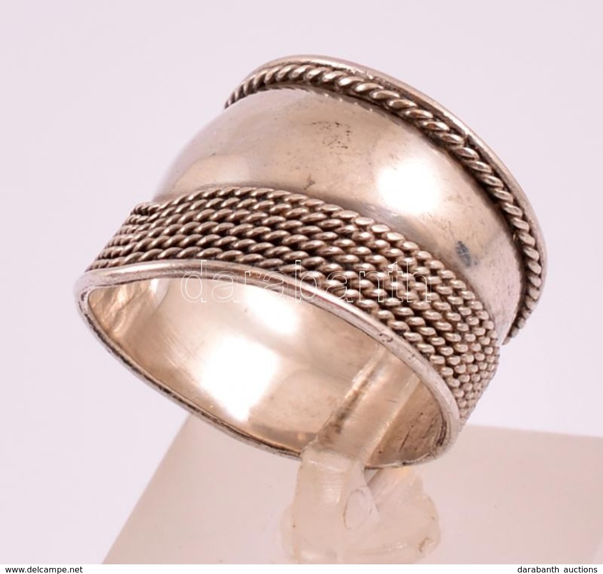 Ezüst (Ag.) Gyűrű, Méret: 59, Jelzés Nélkül, Nettó: 4,8 G - Other & Unclassified