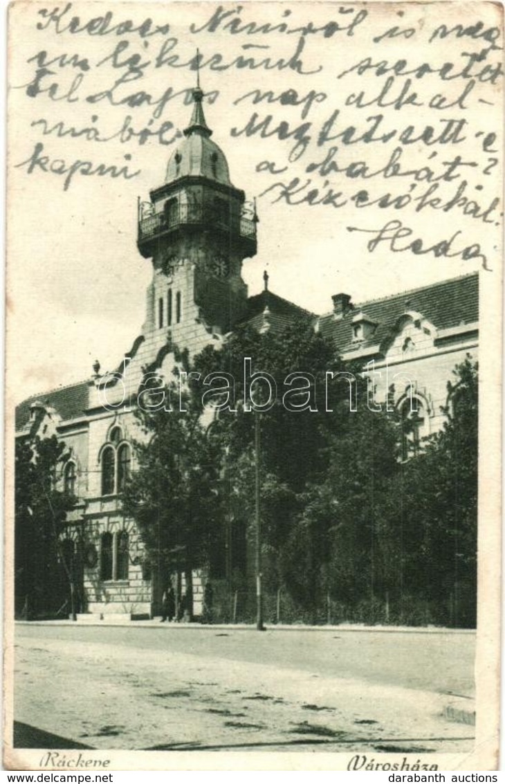 ** * 4 Db RÉGI Magyar Városképes Lap; Ráckeve, Békéscsaba, Kőszeg, Tata / 4 Pre-1945 Hungarian Town-view Postcards - Unclassified