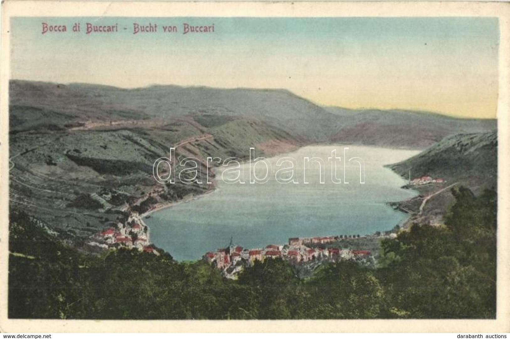 T2 2 Db RÉGI Horvát Városképes Lap; Ragusa, Buccari / 2 Pre-1915 Croatian Town-view Postcards; Dubrovnik, Bakar - Unclassified