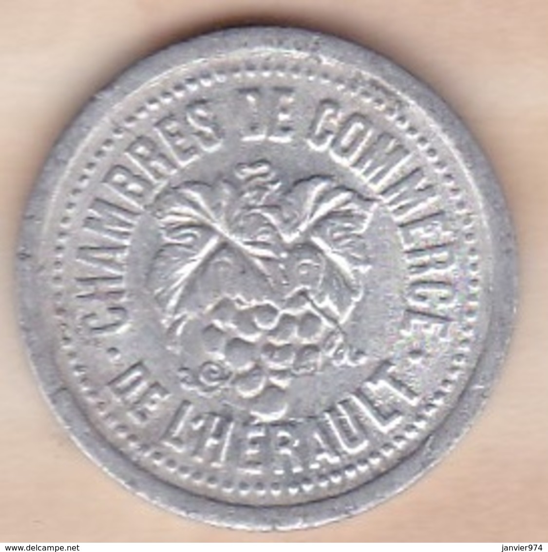 34. Hérault .Chambres De Commerce De L’Hérault .5 Centimes 1922 - 1926 - Monétaires / De Nécessité